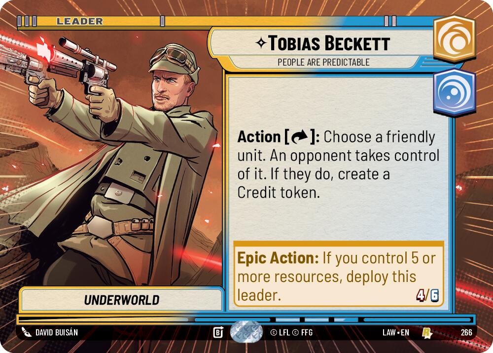 Tobias Beckett - People are Predictable (Hyperspace) (266) (266) [A Lawless Time] | Cards and Coasters CA