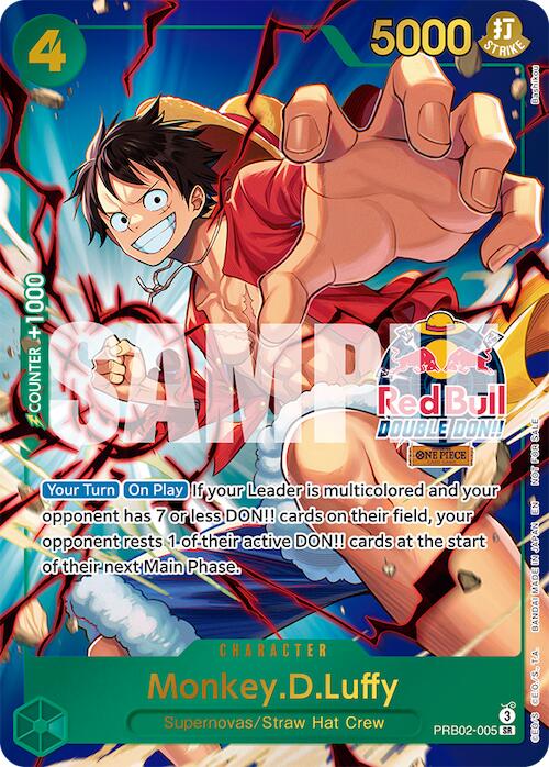 Monkey.D.Luffy (Red Bull Double Don!!) (Winner) [One Piece Promotion Cards] | Cards and Coasters CA