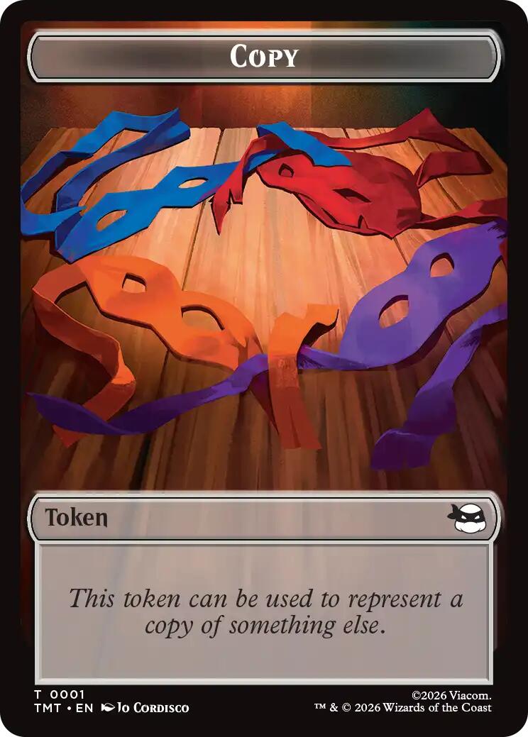 Ooze // Copy Double-Sided Token [Teenage Mutant Ninja Turtles Commander Tokens] | Cards and Coasters CA