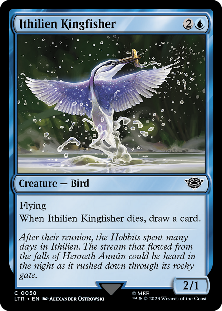 Ithilien Kingfisher [The Lord of the Rings: Tales of Middle-Earth] | Cards and Coasters CA