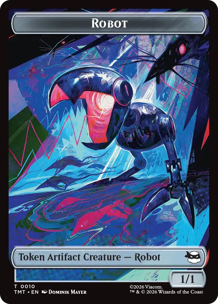 Robot // Food Double-Sided Token [Teenage Mutant Ninja Turtles Tokens] | Cards and Coasters CA