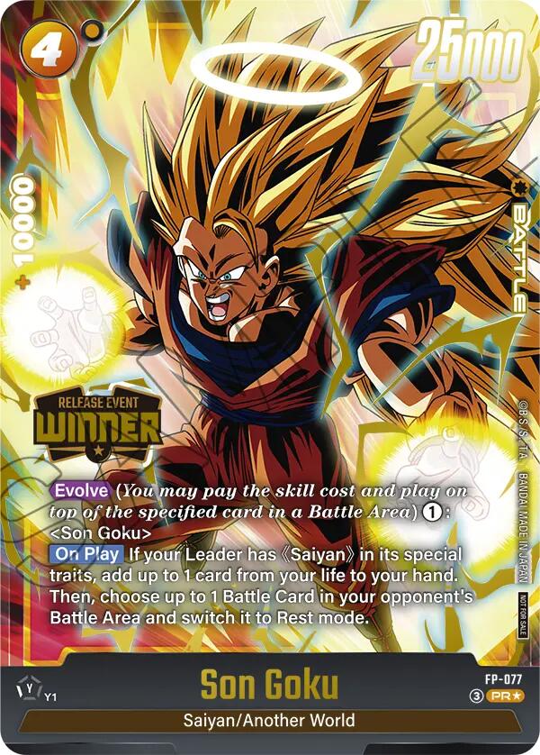 Son Goku (FP-077) (Release Event Winner) [Fusion World Promotion Cards] | Cards and Coasters CA