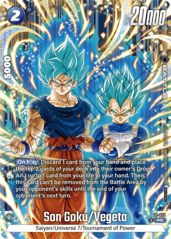 Son Goku/Vegeta (2nd Anniversary Pack) [Fusion World Promotion Cards] | Cards and Coasters CA