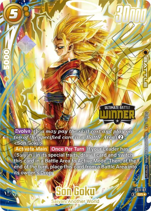 Son Goku (FS11-07) (Ultimate Battle 2026 Vol.1 Winner) [Fusion World Tournament Cards] | Cards and Coasters CA
