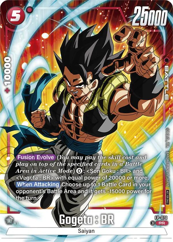 Gogeta : BR (Tournament Pack 10) [Fusion World Tournament Cards] | Cards and Coasters CA