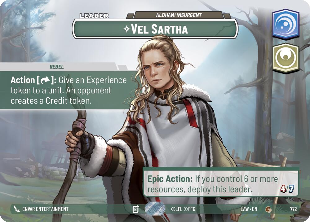 Vel Sartha - Aldhani Insurgent (Showcase) (772) (772) [A Lawless Time] | Cards and Coasters CA
