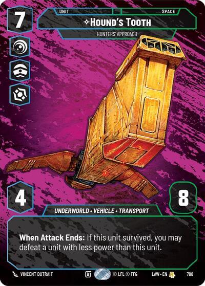 Hound's Tooth - Hunters' Approach (Prestige) (788) (788) [A Lawless Time] | Cards and Coasters CA