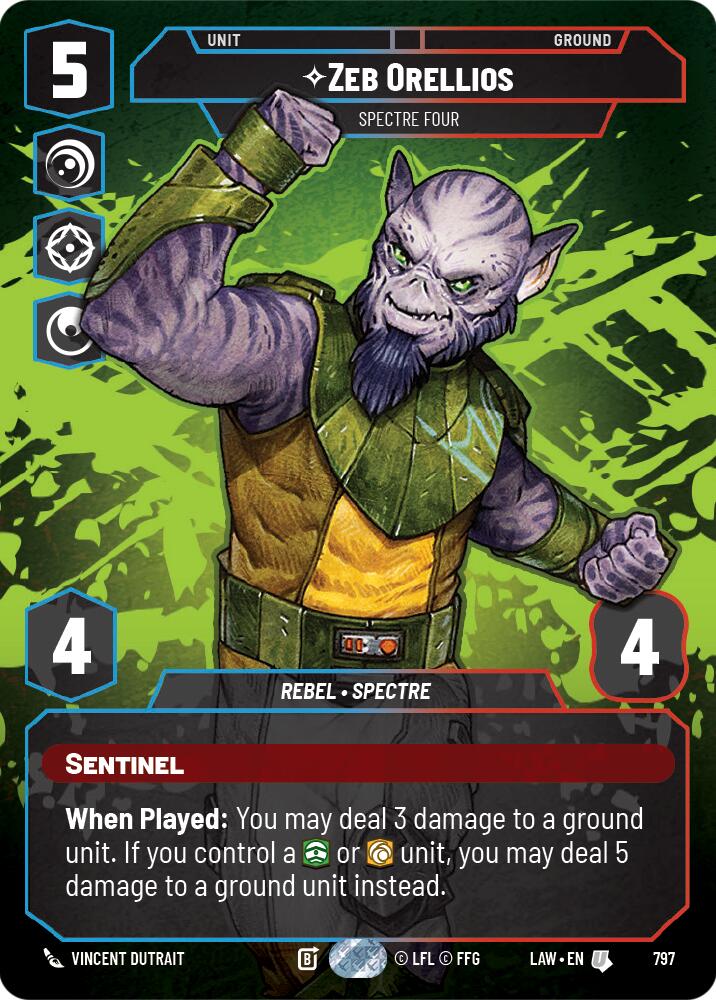 Zeb Orellios - Spectre Four (Prestige) (797) (797) [A Lawless Time] | Cards and Coasters CA