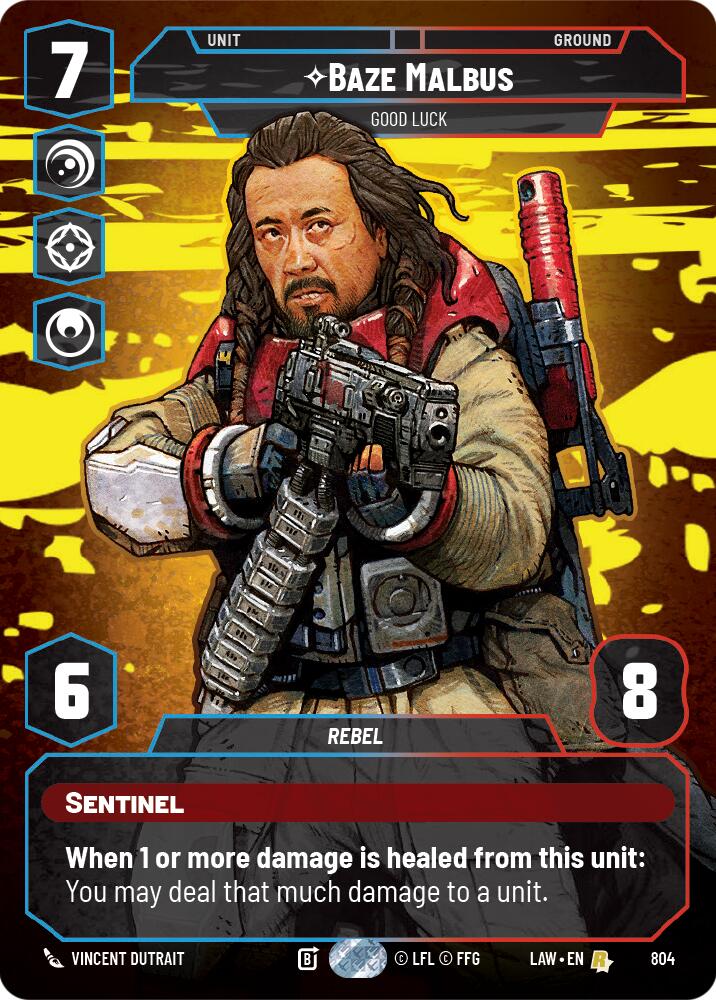 Baze Malbus - Good Luck (Prestige) (804) (804) [A Lawless Time] | Cards and Coasters CA