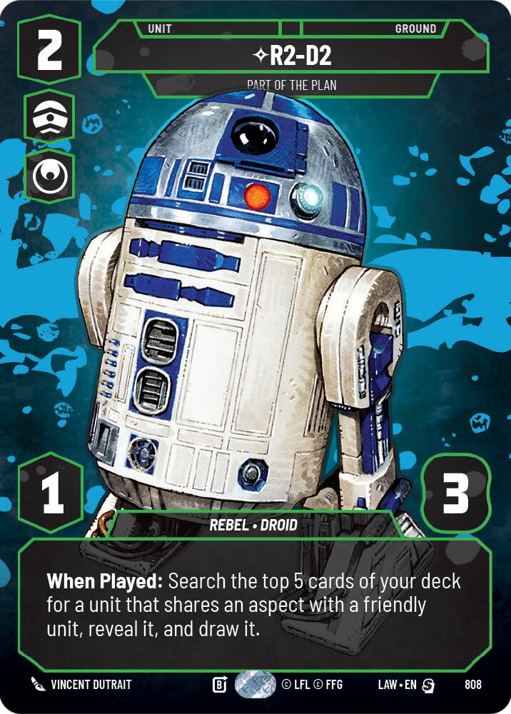 R2-D2 - Part of the Plan (Prestige) (808) (808) [A Lawless Time] | Cards and Coasters CA