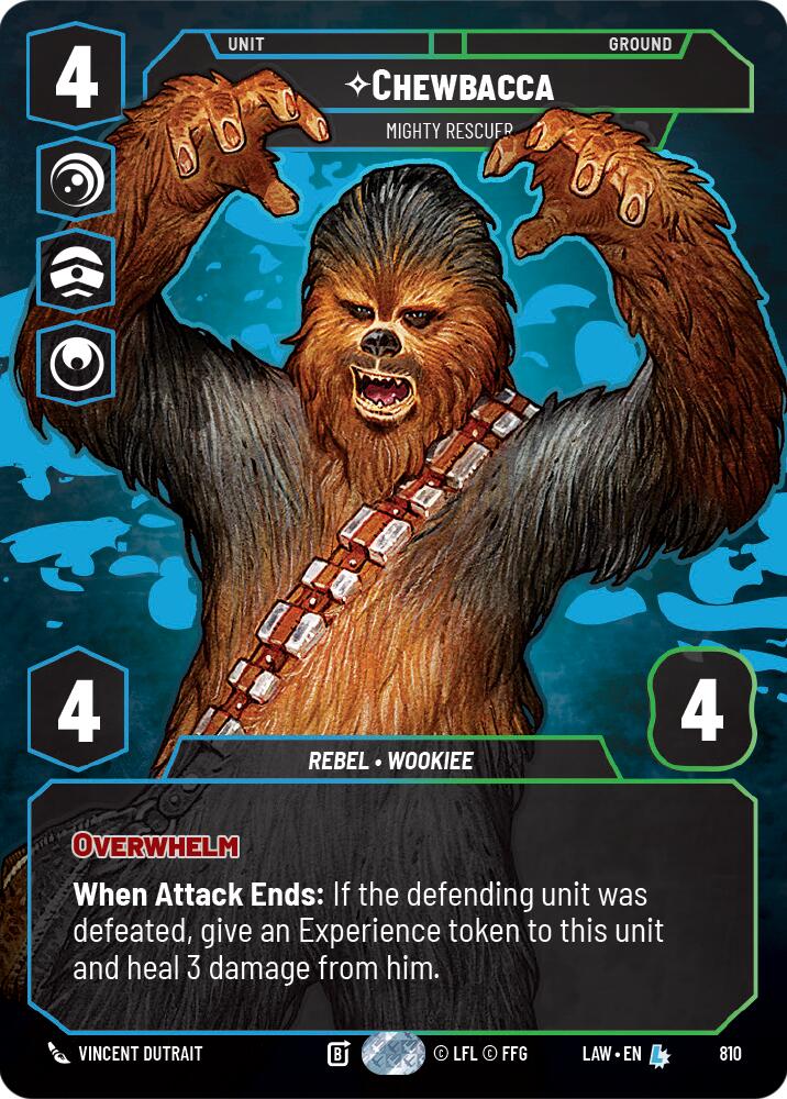 Chewbacca - Mighty Rescuer (Prestige) (810) (810) [A Lawless Time] | Cards and Coasters CA
