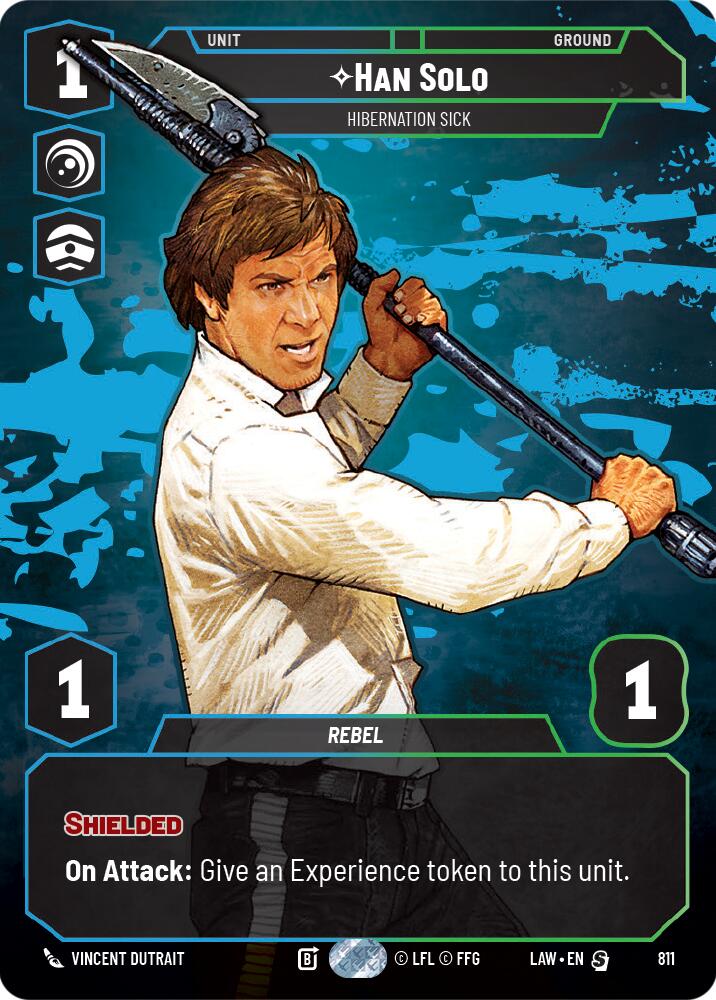 Han Solo - Hibernation Sick (Prestige) (811) (811) [A Lawless Time] | Cards and Coasters CA