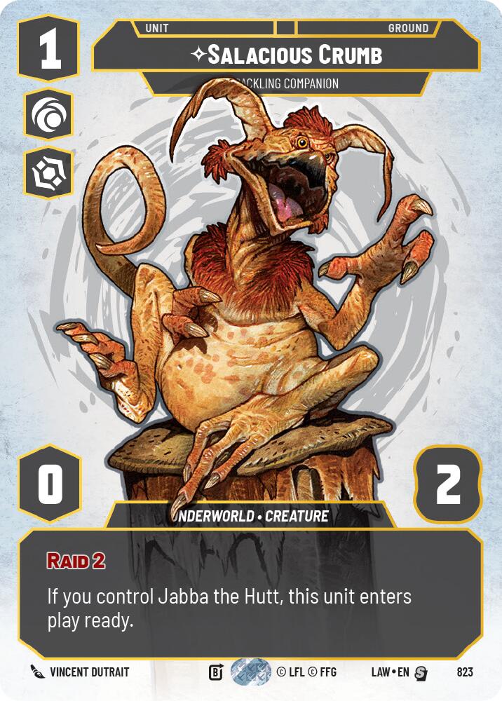 Salacious Crumb - Cackling Companion (Prestige) (823) (823) [A Lawless Time] | Cards and Coasters CA
