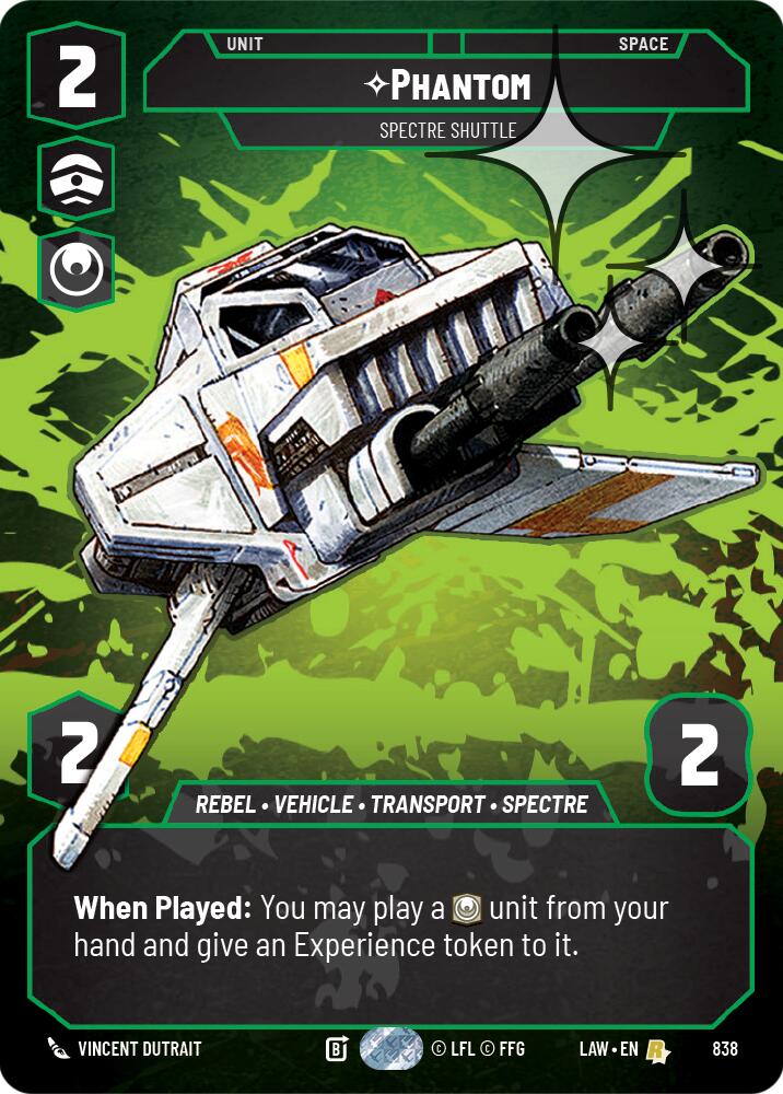 Phantom - Spectre Shuttle (Prestige Foil) (838) (838) [A Lawless Time] | Cards and Coasters CA
