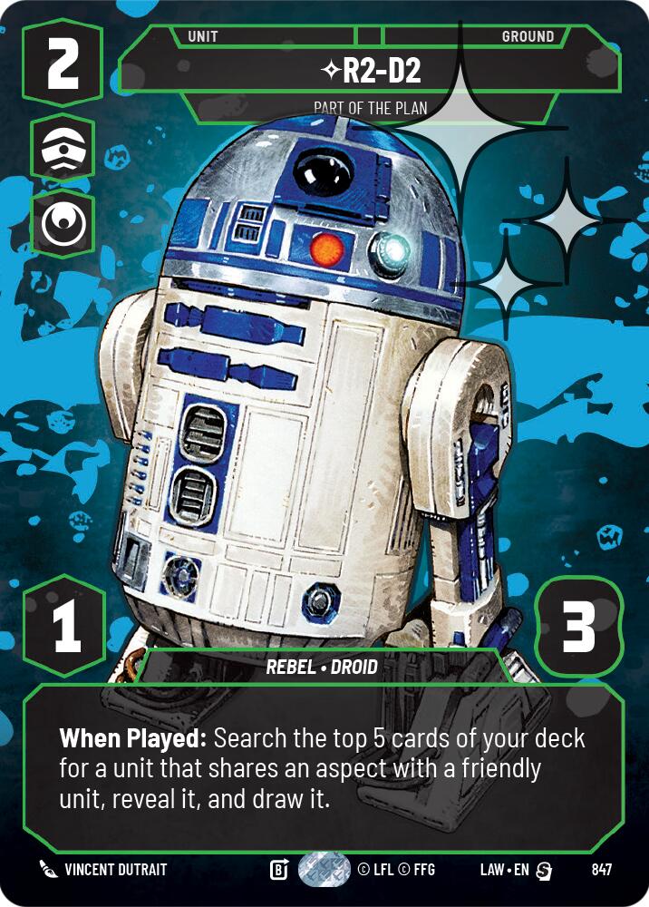 R2-D2 - Part of the Plan (Prestige Foil) (847) (847) [A Lawless Time] | Cards and Coasters CA