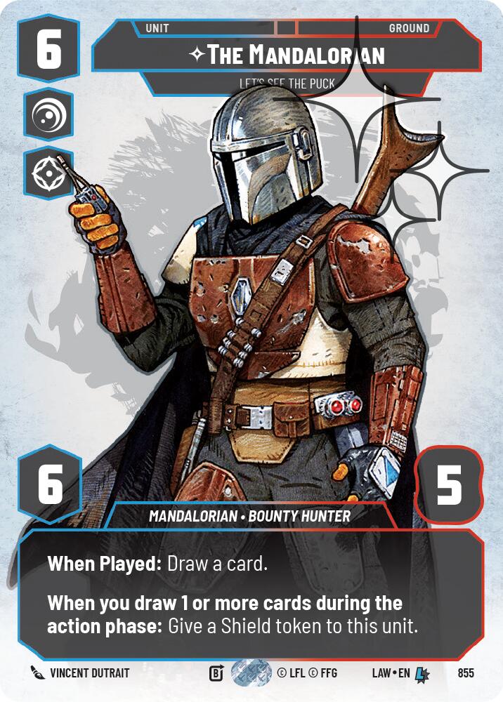 The Mandalorian - Let's See The Puck (Prestige Foil) (855) (855) [A Lawless Time] | Cards and Coasters CA