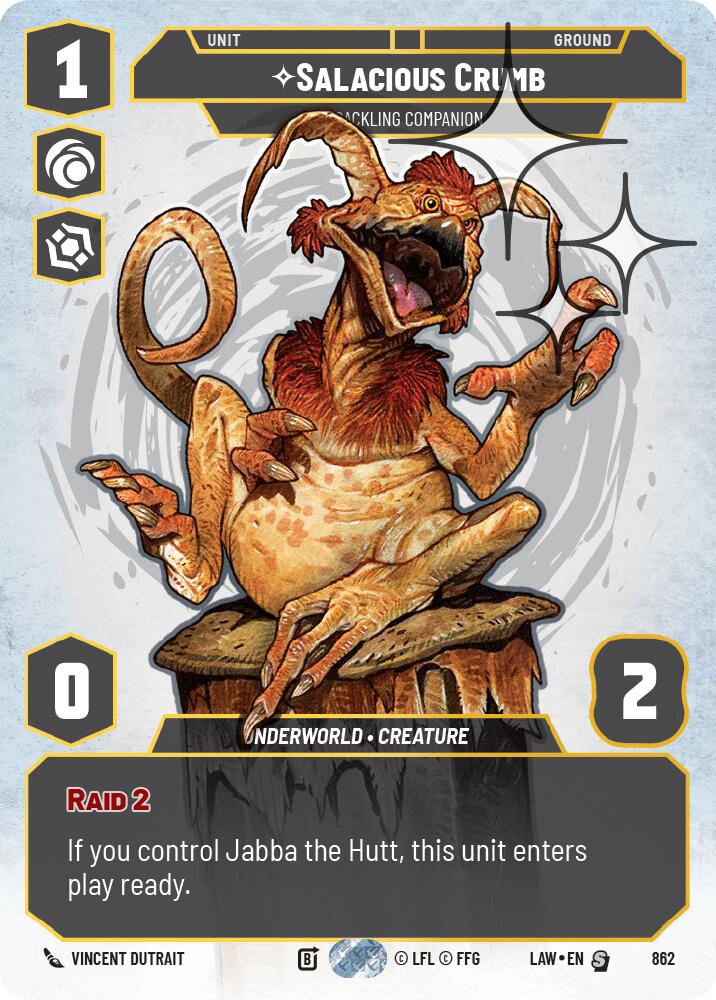 Salacious Crumb - Cackling Companion (Prestige Foil) (862) (862) [A Lawless Time] | Cards and Coasters CA
