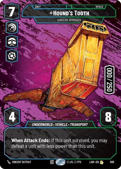 Hound's Tooth - Hunters' Approach (Serialized) (866) (866) [A Lawless Time] | Cards and Coasters CA