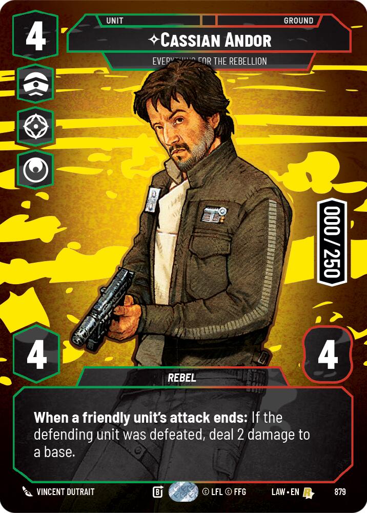 Cassian Andor - Everything for the Rebellion (Serialized) (879) (879) [A Lawless Time] | Cards and Coasters CA
