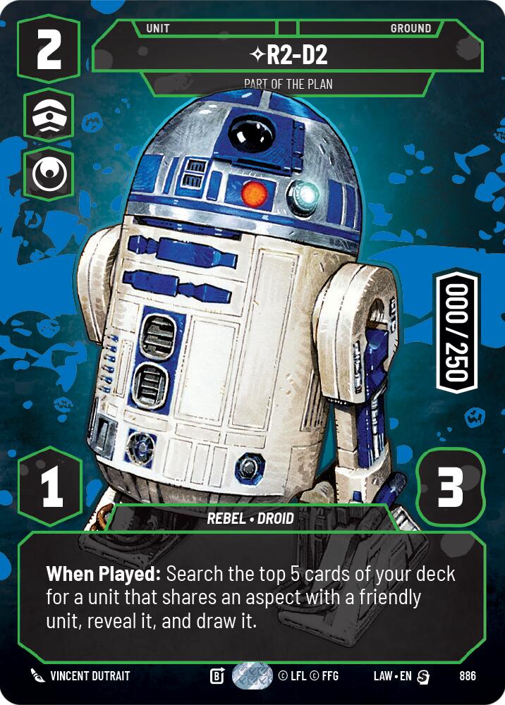 R2-D2 - Part of the Plan (Serialized) (886) (886) [A Lawless Time] | Cards and Coasters CA