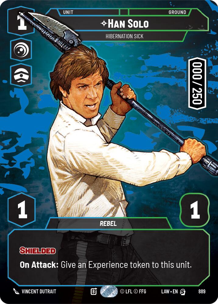 Han Solo - Hibernation Sick (Serialized) (889) (889) [A Lawless Time] | Cards and Coasters CA