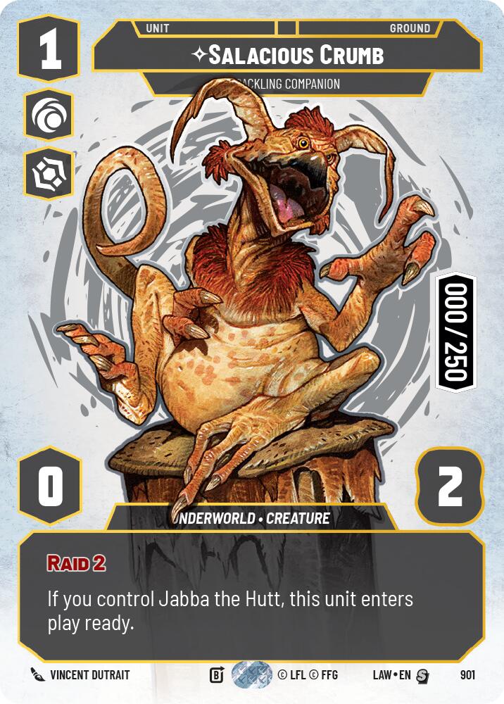Salacious Crumb - Cackling Companion (Serialized) (901) (901) [A Lawless Time] | Cards and Coasters CA