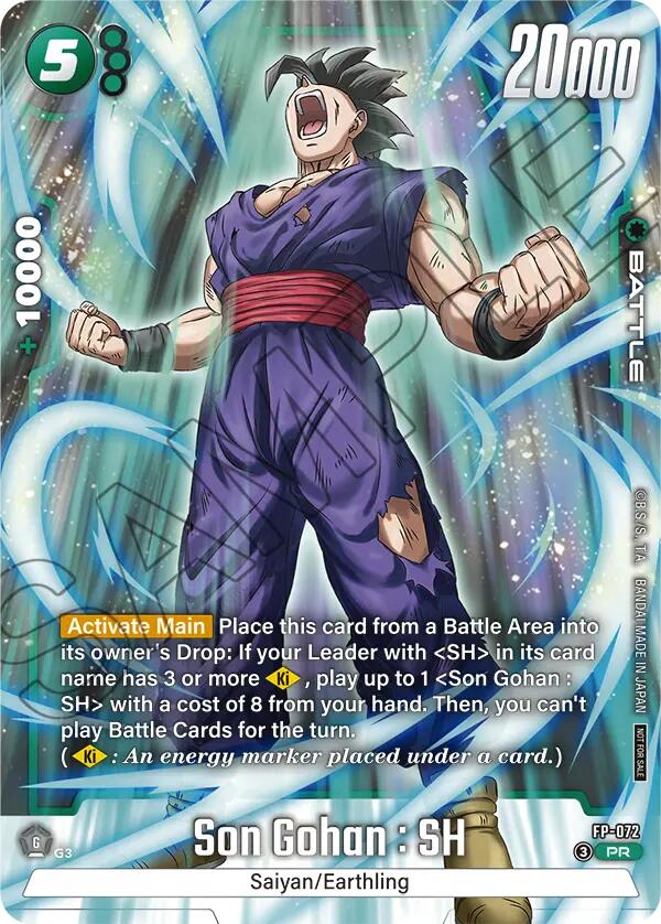 Son Gohan : SH (FP-072) (Tournament Pack 10) [Fusion World Tournament Cards] | Cards and Coasters CA