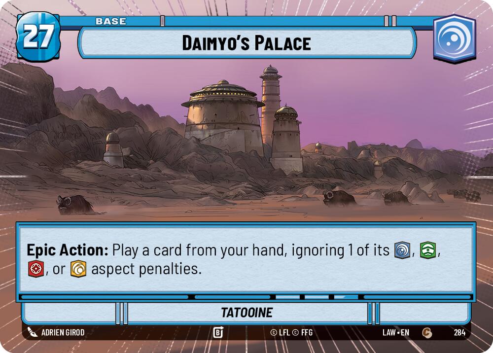 Daimyo's Palace // Shield (284 // t06) (Hyperspace) (284 // T06) [A Lawless Time] | Cards and Coasters CA
