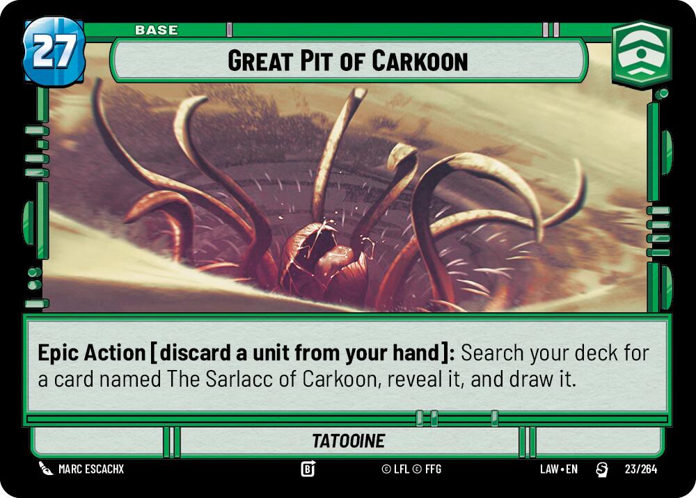 Great Pit of Carkoon (23) (23) [A Lawless Time] | Cards and Coasters CA