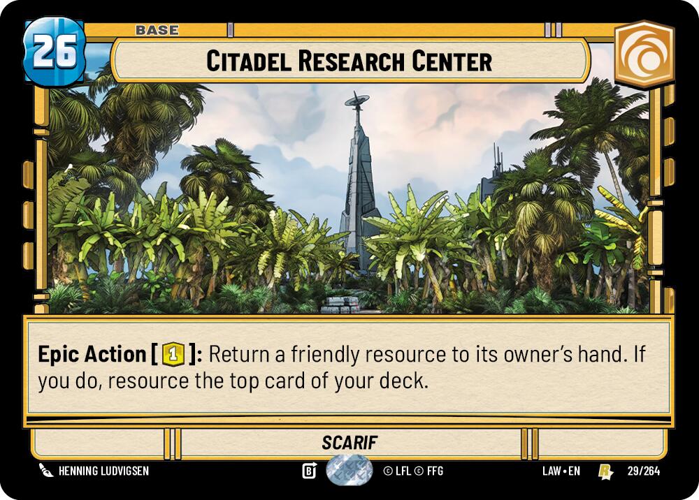Citadel Research Center (29) (29) [A Lawless Time] | Cards and Coasters CA