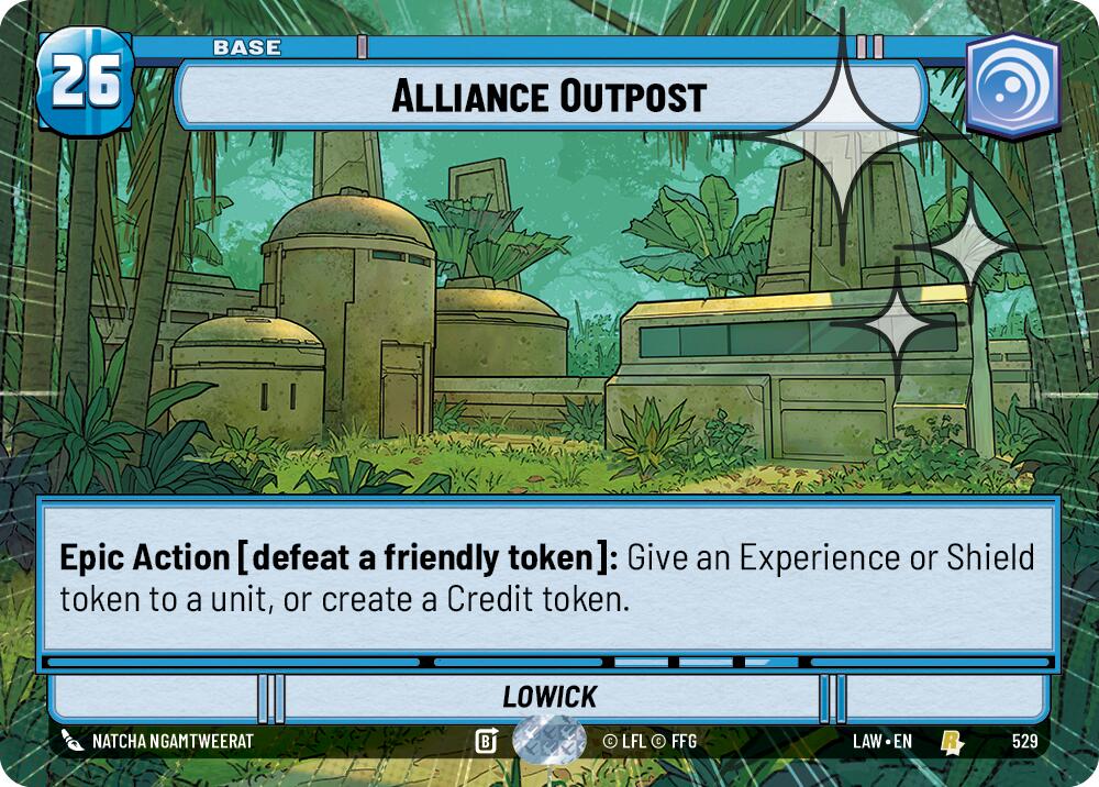 Alliance Outpost (529) (Hyperspace Foil) (529) [A Lawless Time] | Cards and Coasters CA