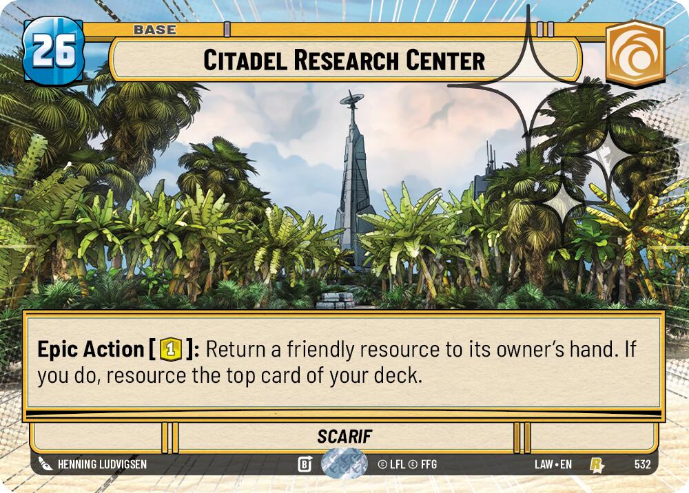 Citadel Research Center (532) (Hyperspace Foil) (532) [A Lawless Time] | Cards and Coasters CA