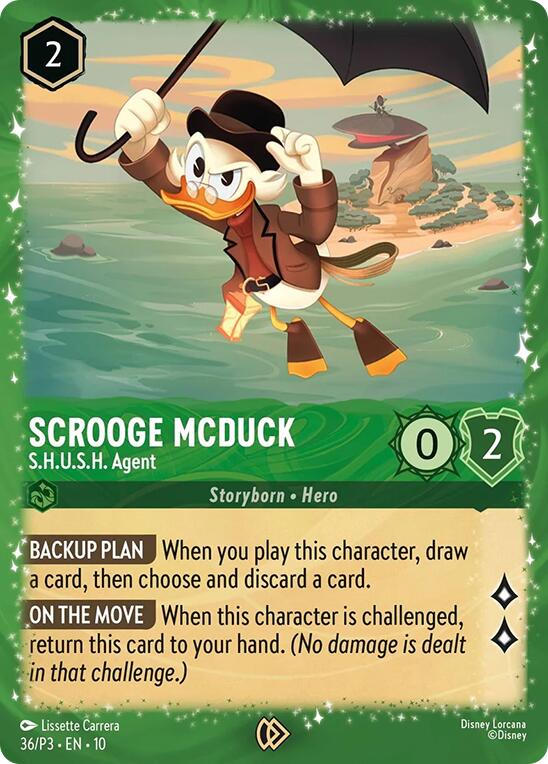 Scrooge McDuck - S.H.U.S.H. Agent (36) [Promo Cards] | Cards and Coasters CA