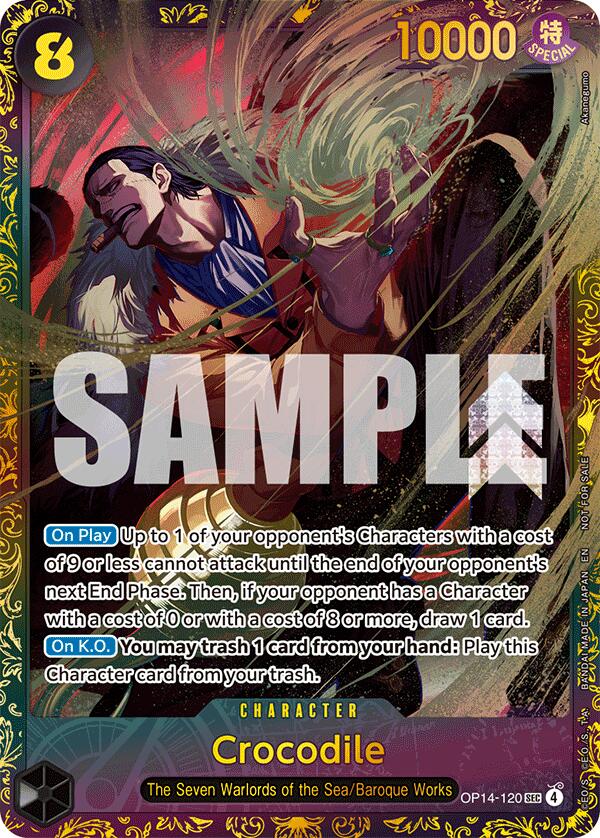 Crocodile (OP14-120) (CS26-27 Regionals Season 1) [One Piece Promotion Cards] | Cards and Coasters CA
