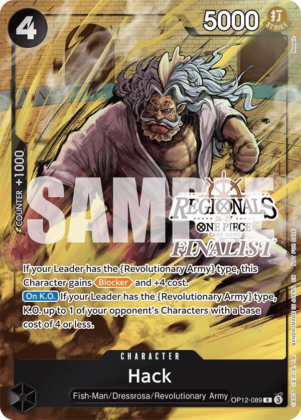 Hack (Regionals Finalist Card Set 26-27) [One Piece Promotion Cards] | Cards and Coasters CA