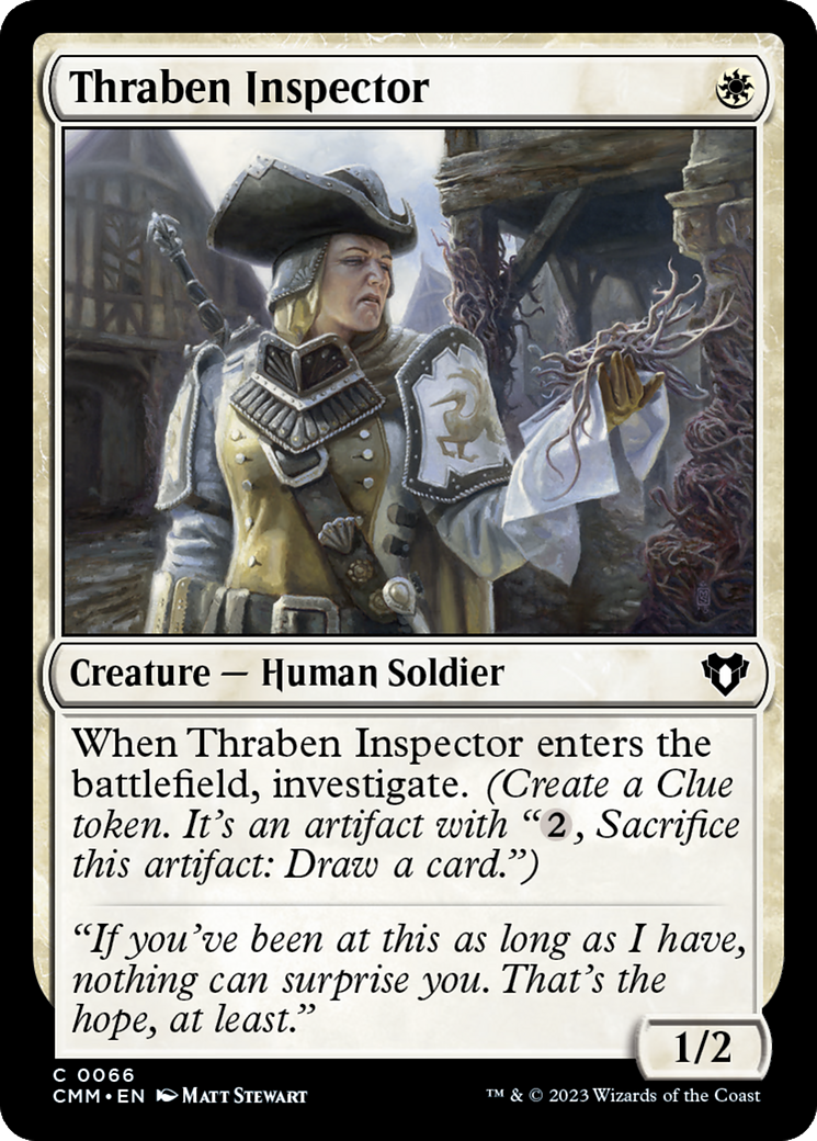 Thraben Inspector [Commander Masters] | Cards and Coasters CA