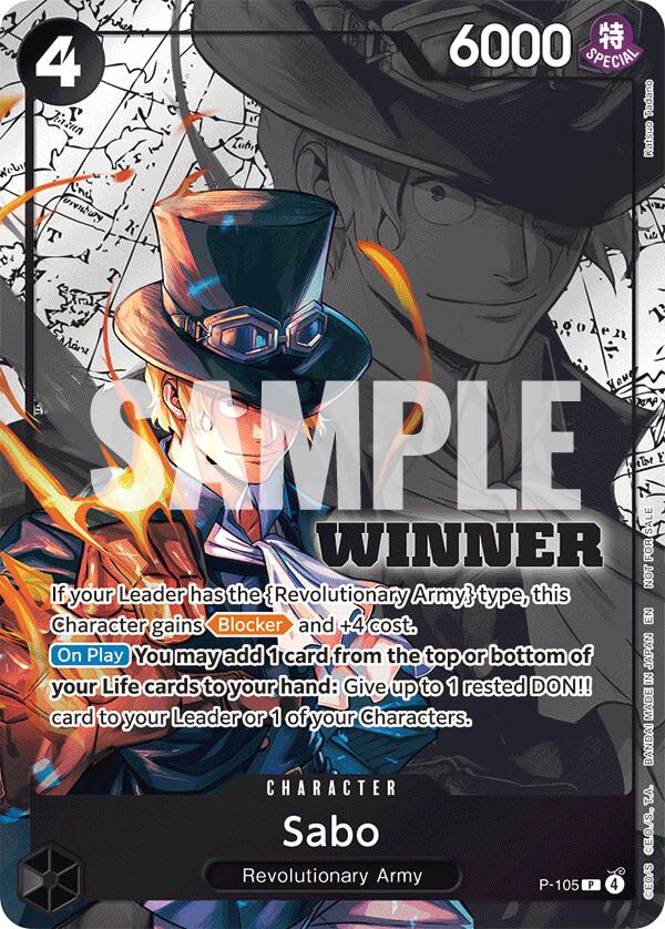Sabo (Winner Pack 2026 Vol. 2) [One Piece Promotion Cards] | Cards and Coasters CA