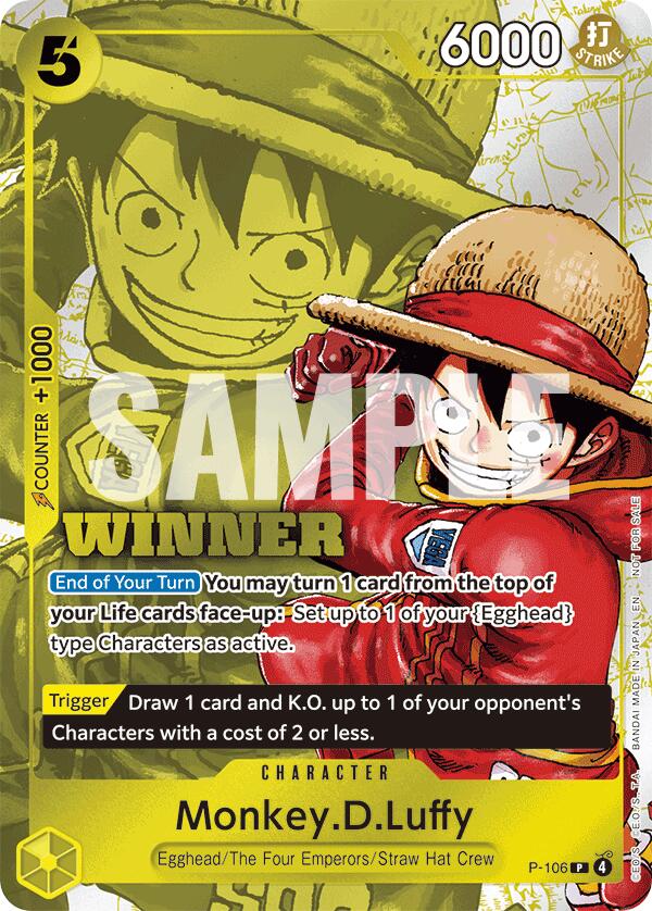 Monkey.D.Luffy (Winner Pack 2026 Vol. 2) [One Piece Promotion Cards] | Cards and Coasters CA