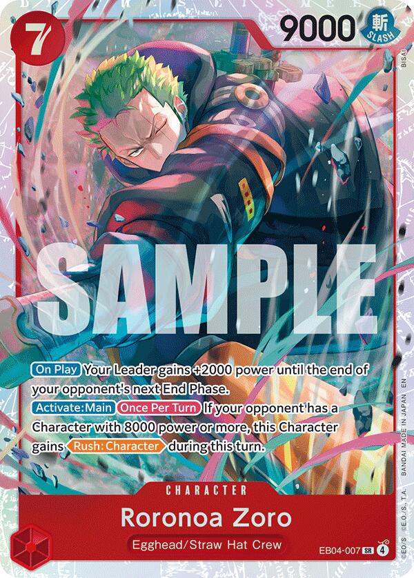 Roronoa Zoro (EB04-007) [Adventure on Kami's Island] | Cards and Coasters CA