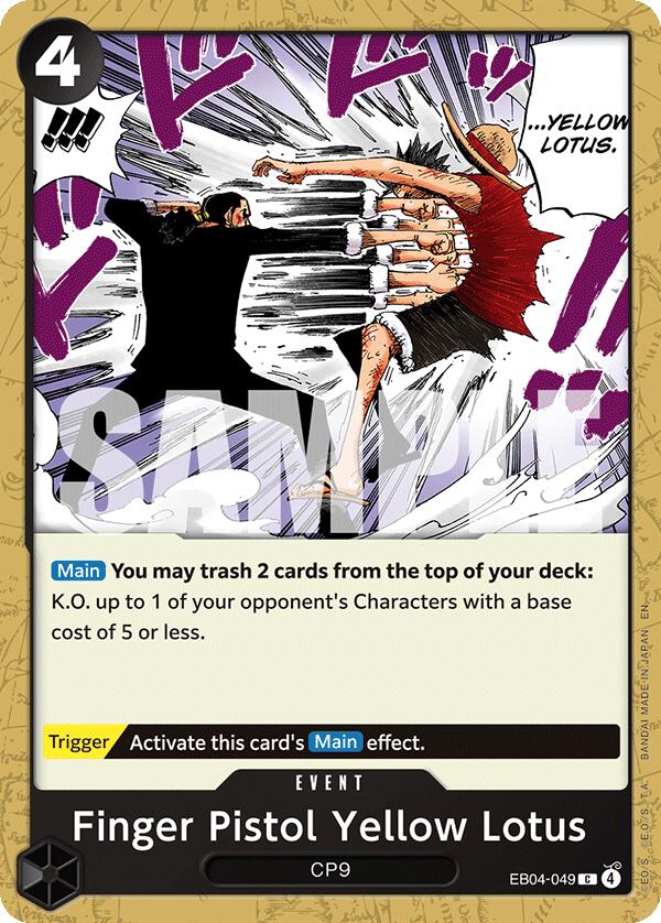 Finger Pistol Yellow Lotus [Adventure on Kami's Island] | Cards and Coasters CA