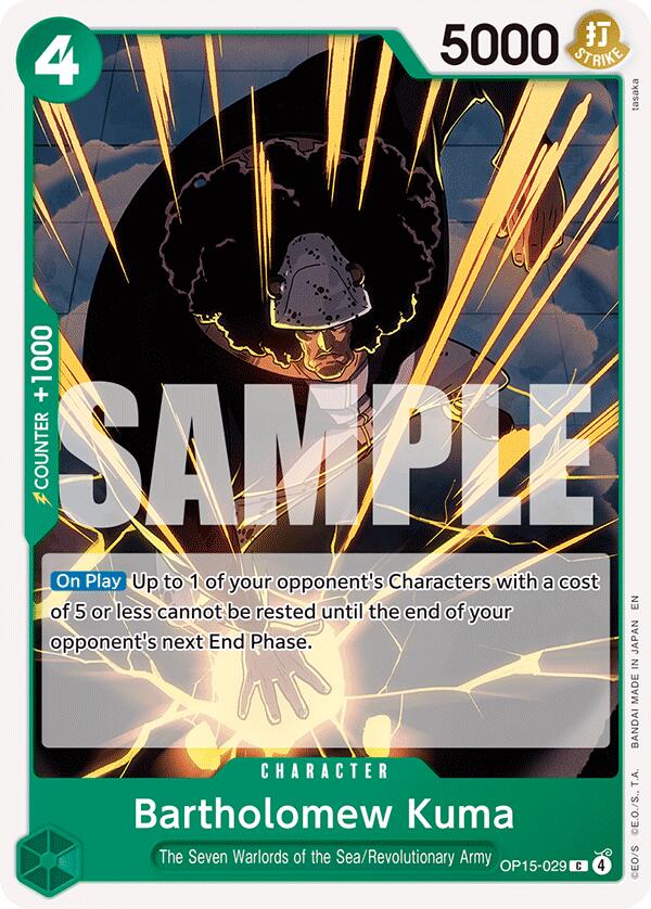 Bartholomew Kuma [Adventure on Kami's Island] | Cards and Coasters CA