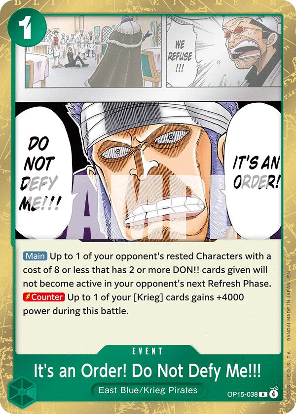 It's an Order! Do Not Defy Me!!! [Adventure on Kami's Island] | Cards and Coasters CA