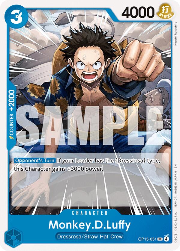 Monkey.D.Luffy [Adventure on Kami's Island] | Cards and Coasters CA