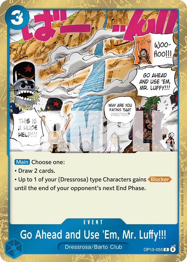 Go Ahead and Use 'Em, Mr. Luffy!!! [Adventure on Kami's Island] | Cards and Coasters CA