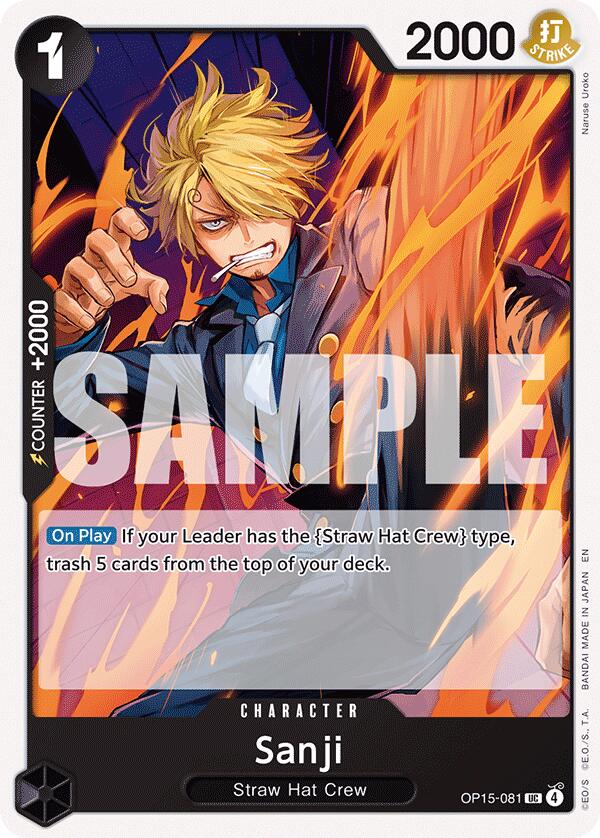 Sanji [Adventure on Kami's Island] | Cards and Coasters CA