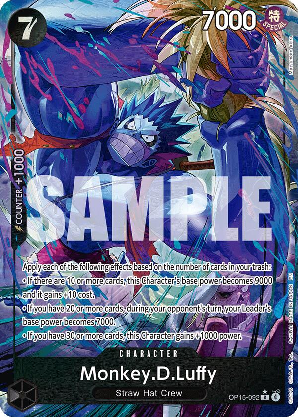 Monkey.D.Luffy (Alternate Art) [Adventure on Kami's Island] | Cards and Coasters CA