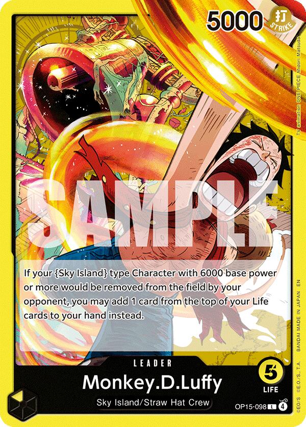 Monkey.D.Luffy [Adventure on Kami's Island] | Cards and Coasters CA
