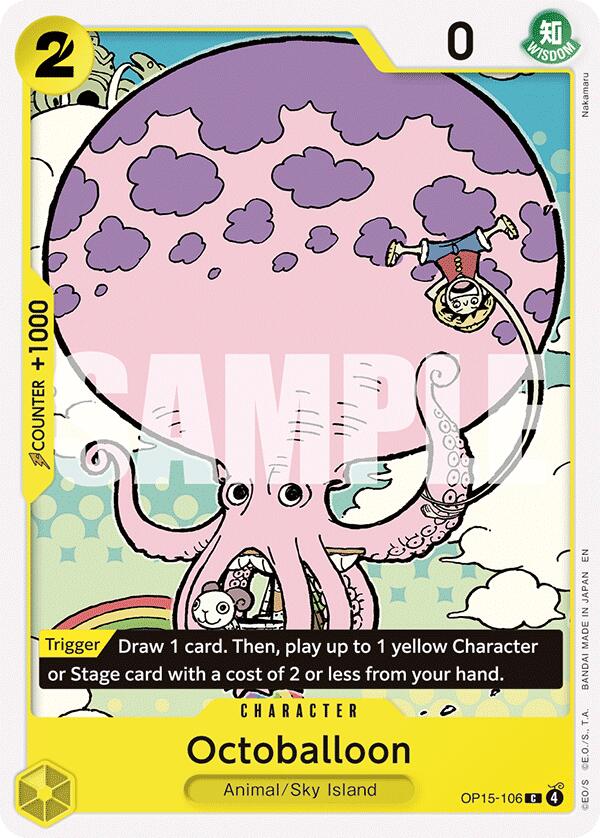 Octoballoon [Adventure on Kami's Island] | Cards and Coasters CA