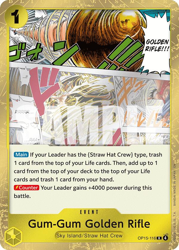 Gum-Gum Golden Rifle [Adventure on Kami's Island] | Cards and Coasters CA