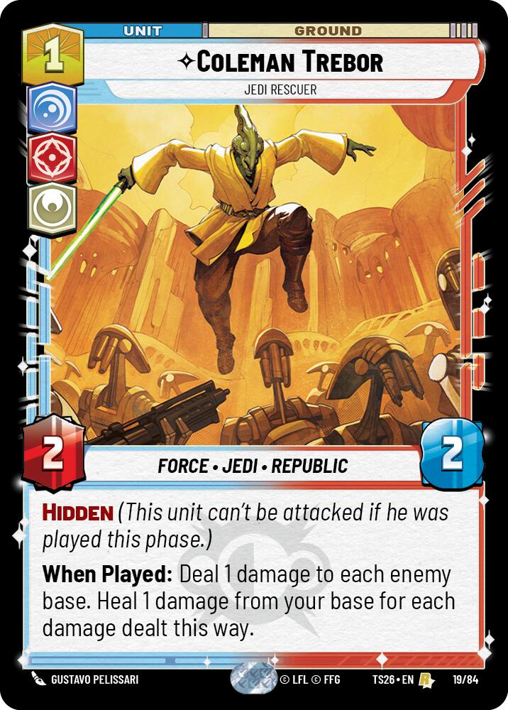 Coleman Trebor (19/84) - Jedi Rescuer (19/84) [Twin Suns] | Cards and Coasters CA